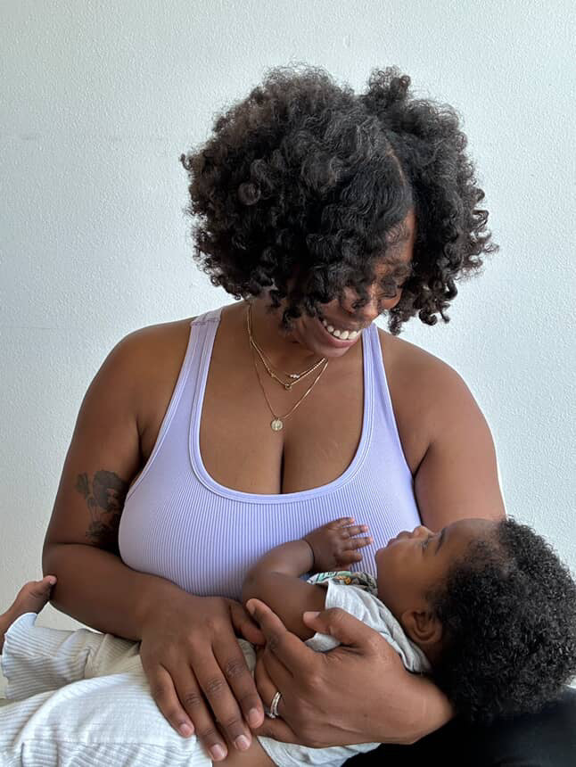 VARSITY Maternity + Nursing Sports Bra - Lavender