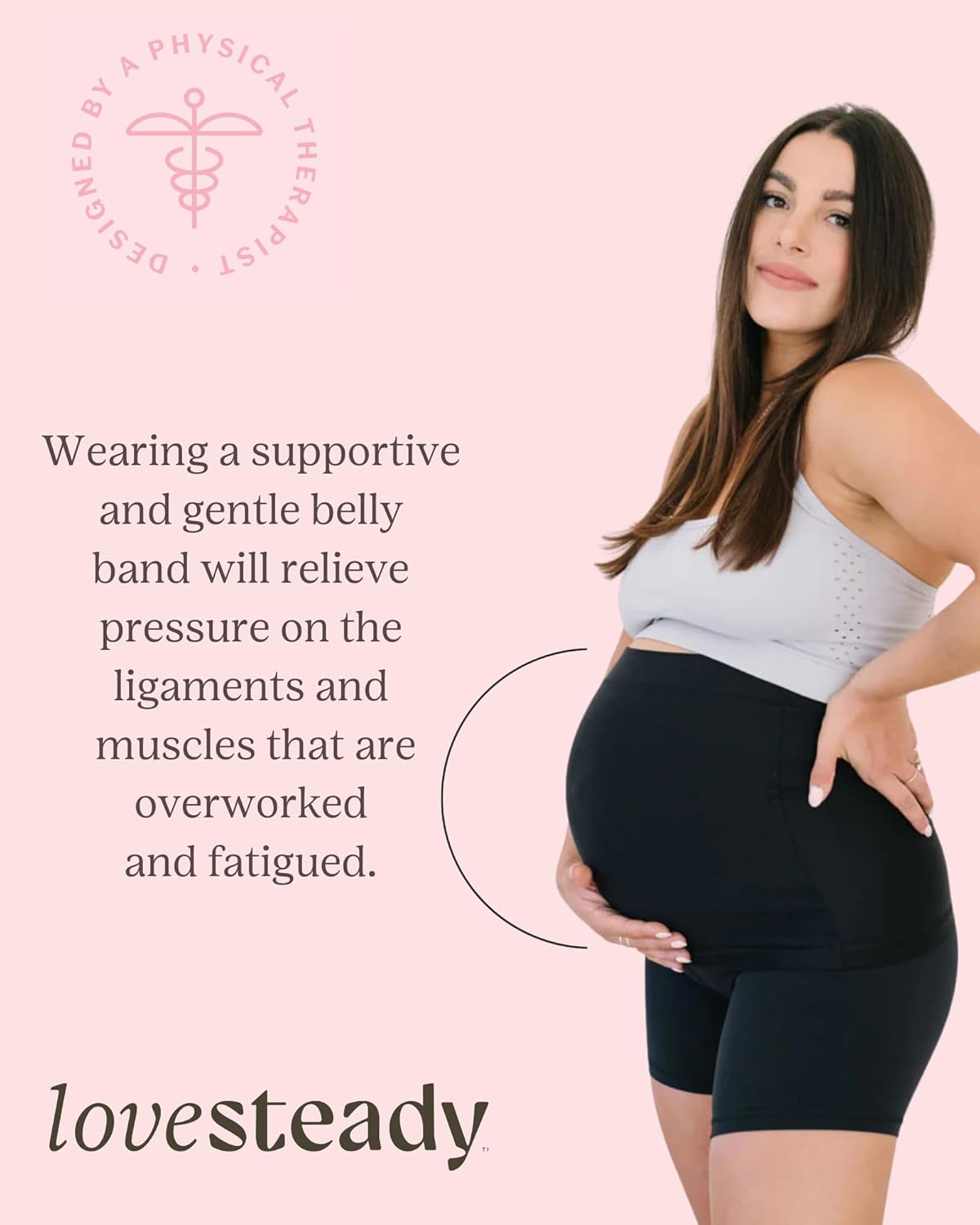 ProBump™ Pregnancy Belly Support Band - Black
