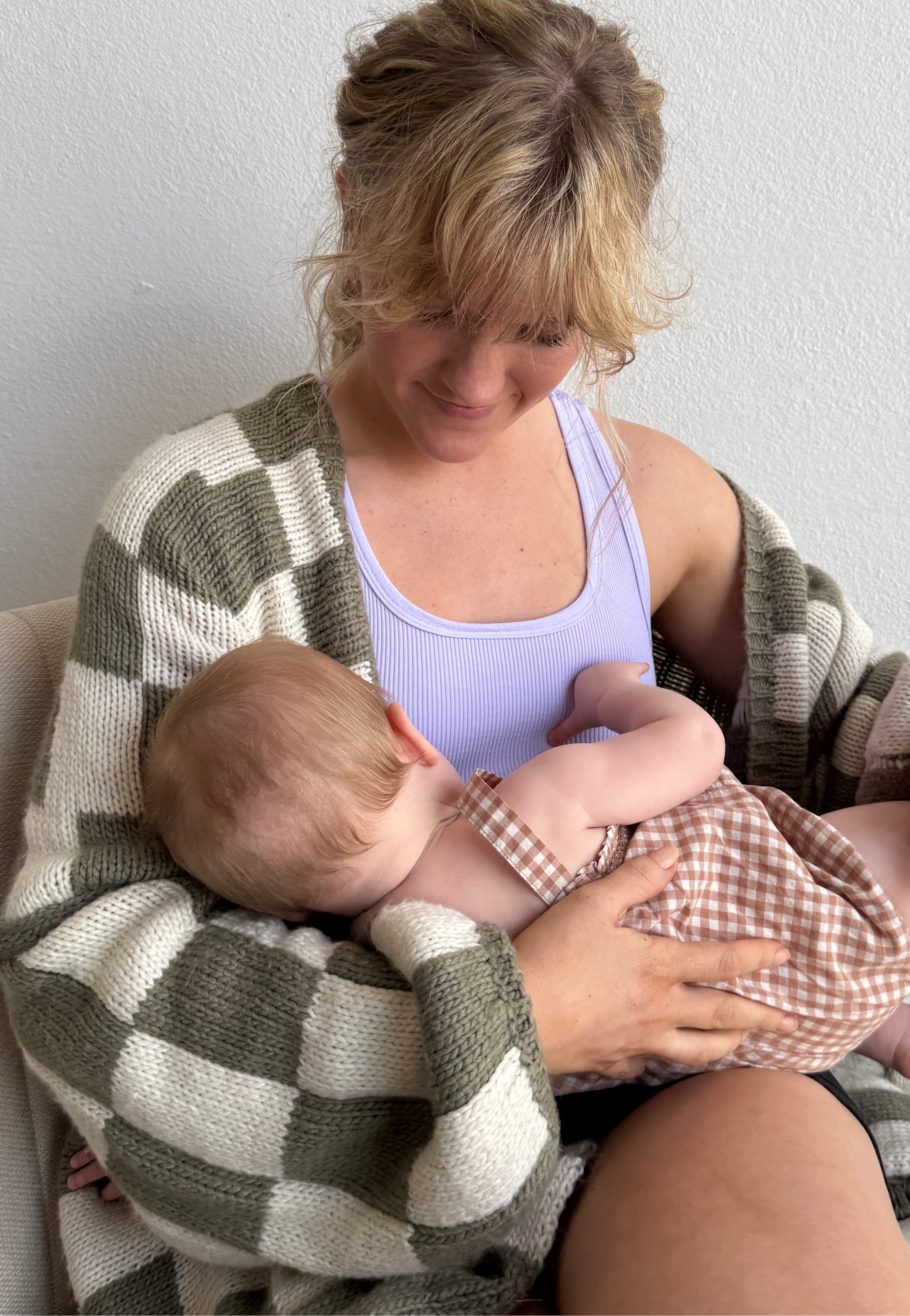 VARSITY Maternity + Nursing Sports Bra - Lavender