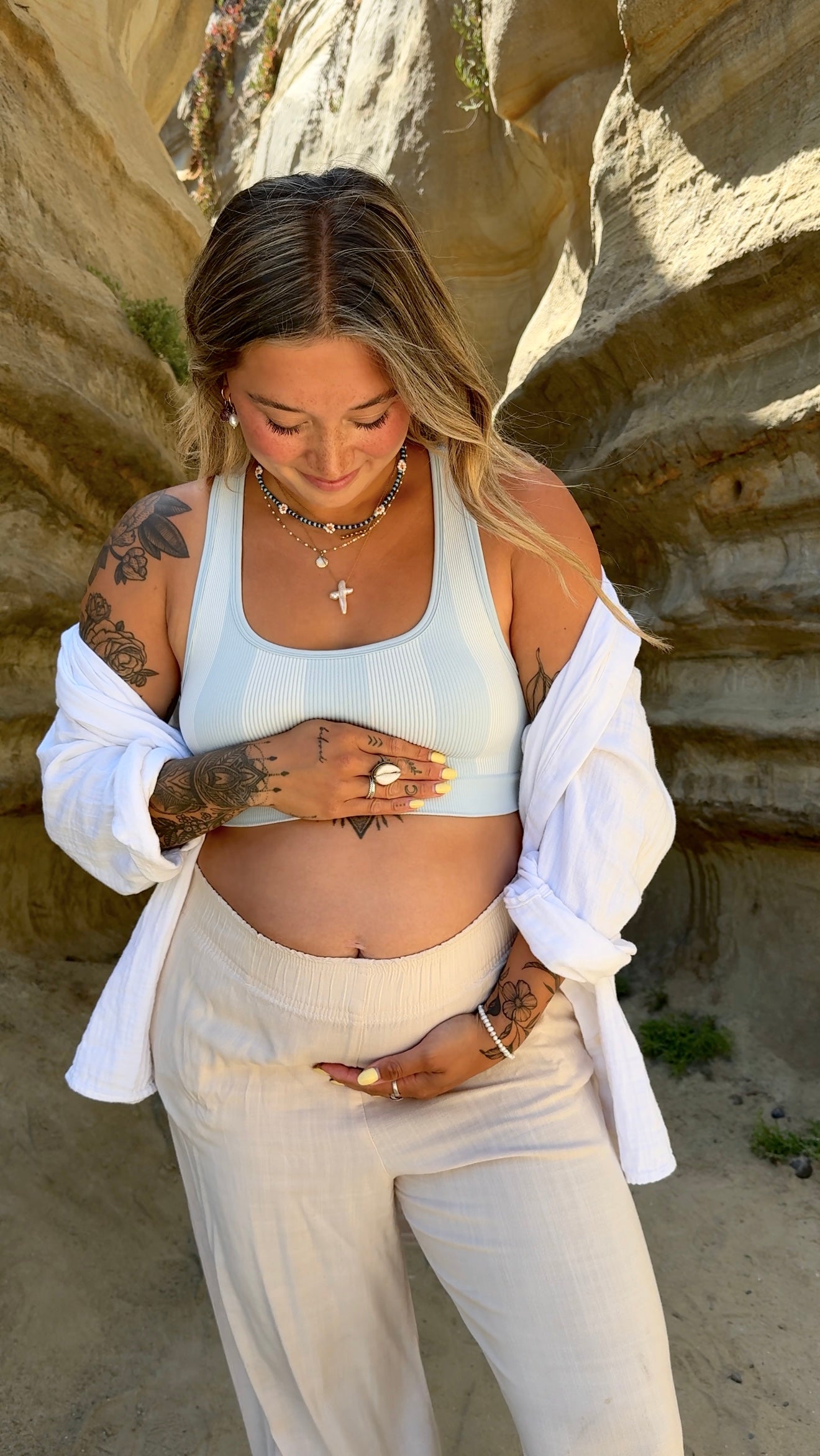 Maternity + Nursing Sports Bra - Surfside Stripe *SALE*