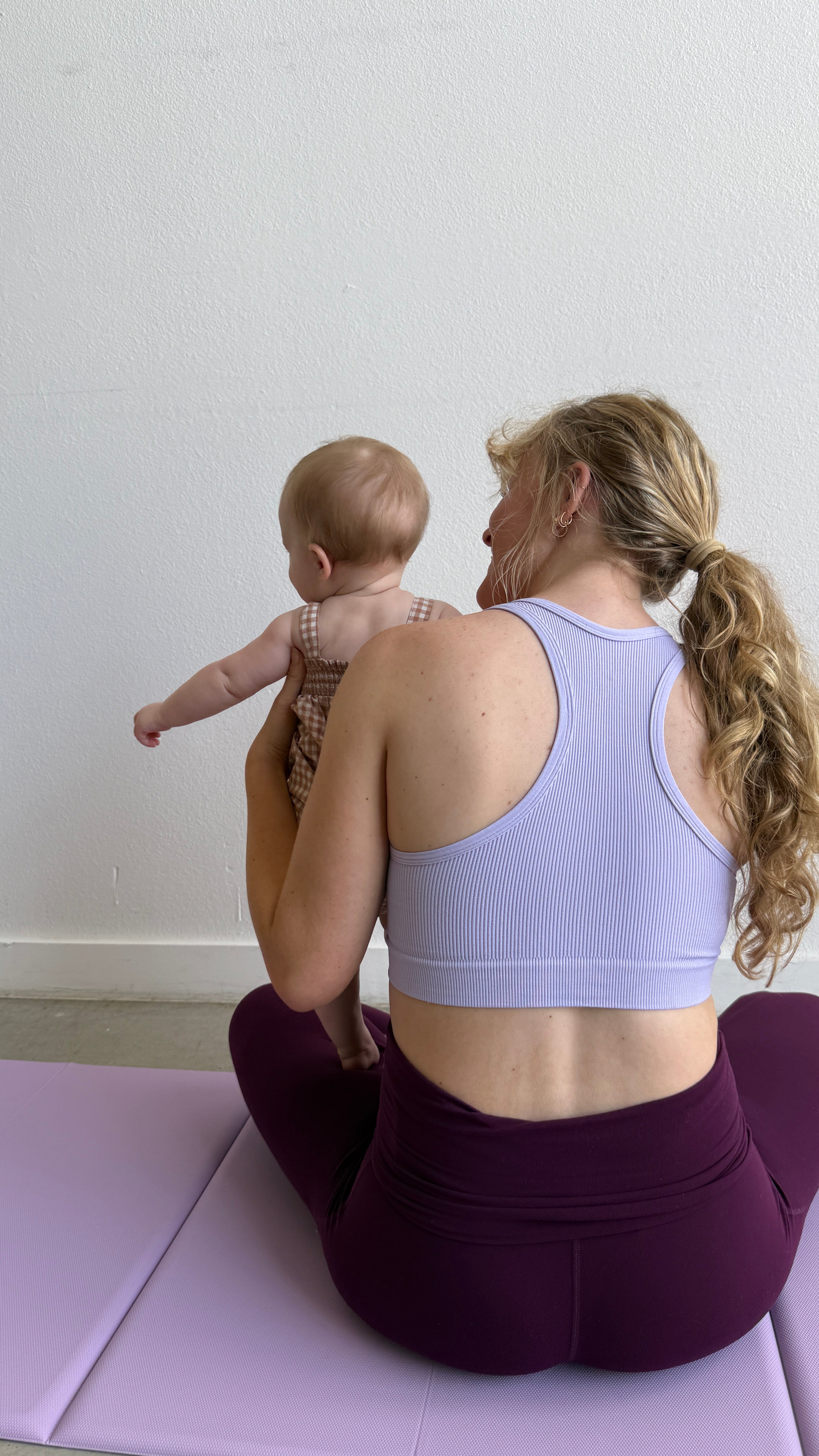 VARSITY Maternity + Nursing Sports Bra - Lavender