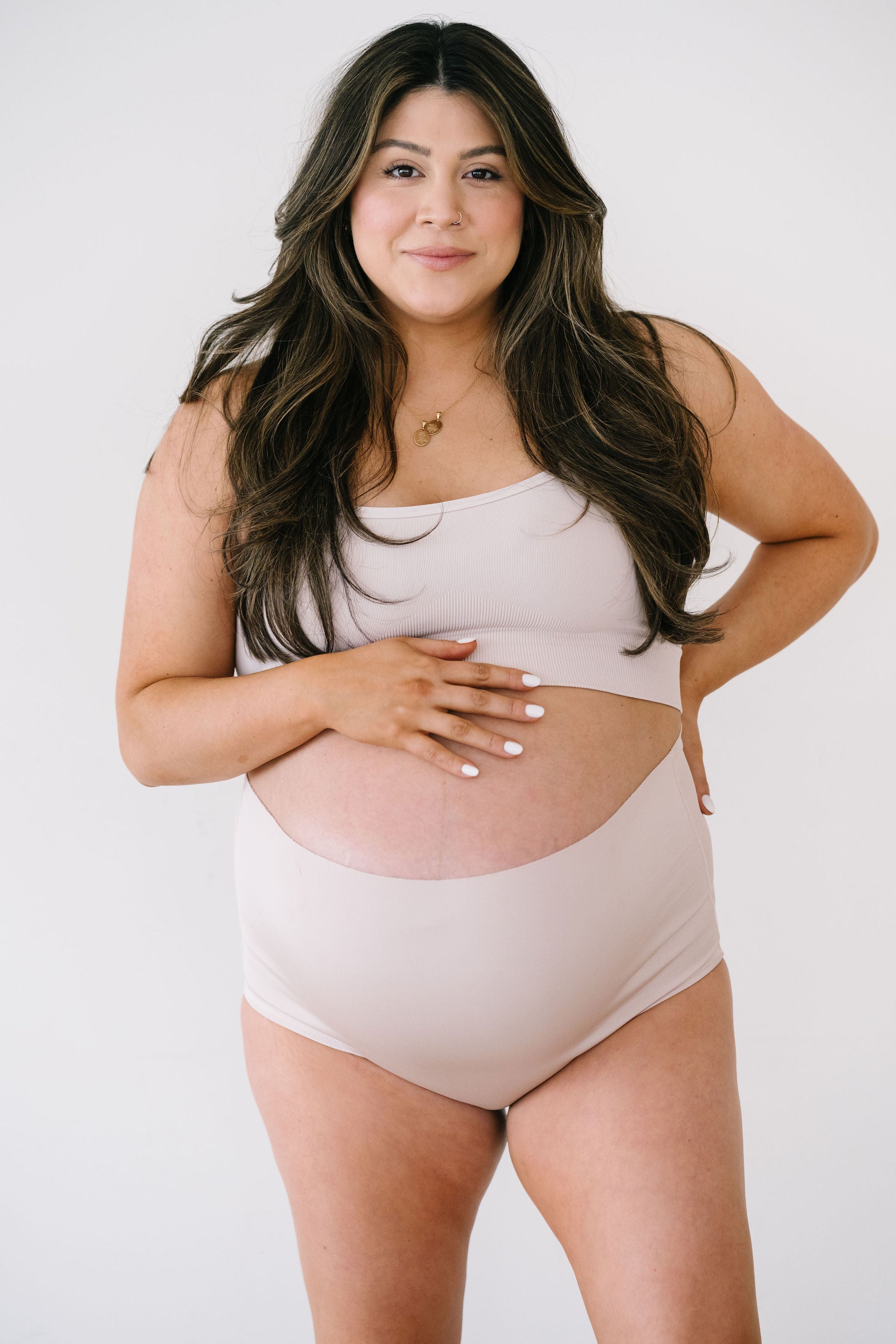 Maternity & Postpartum Support Bloomers - Champagne