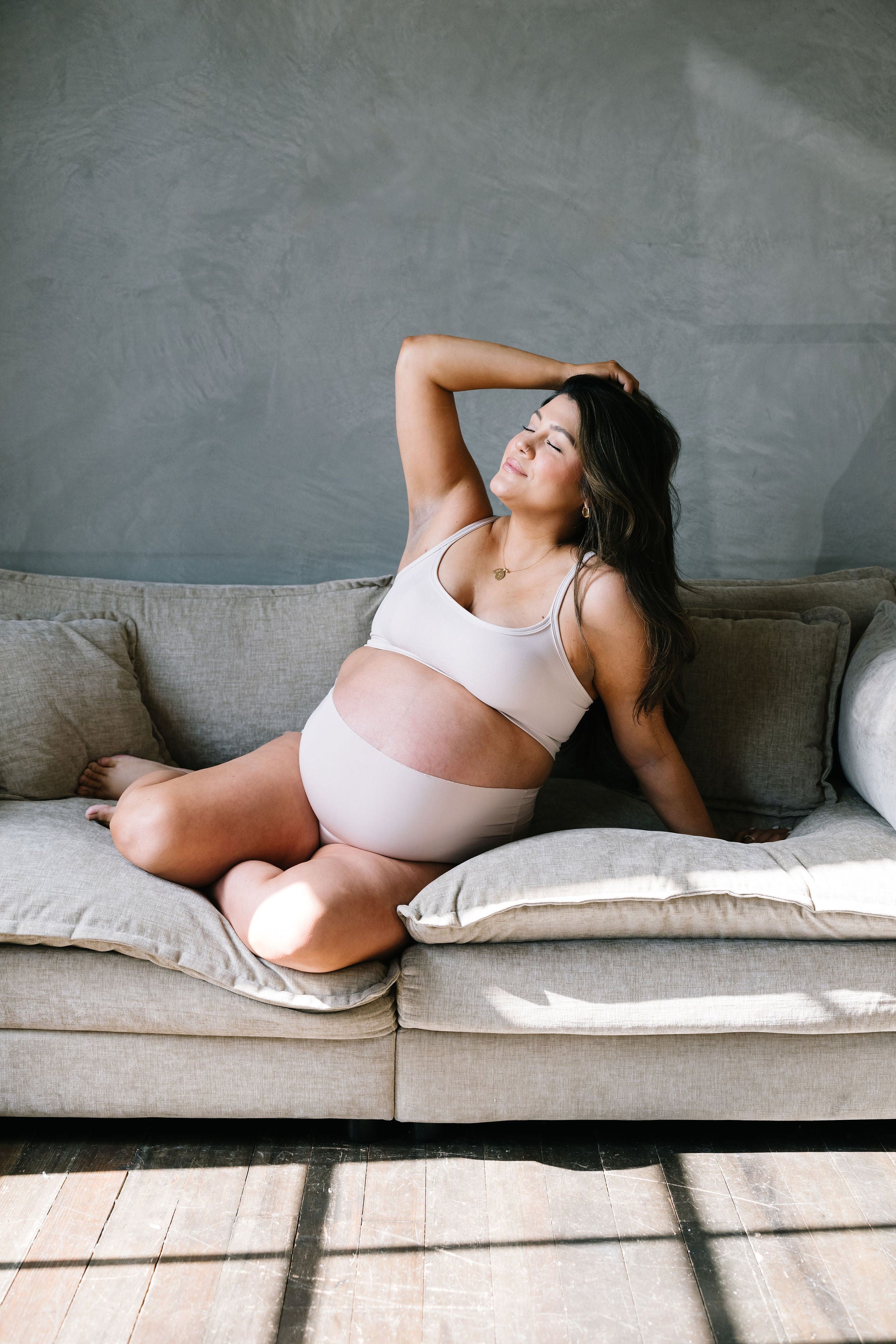 Maternity & Postpartum Support Bloomers - Champagne