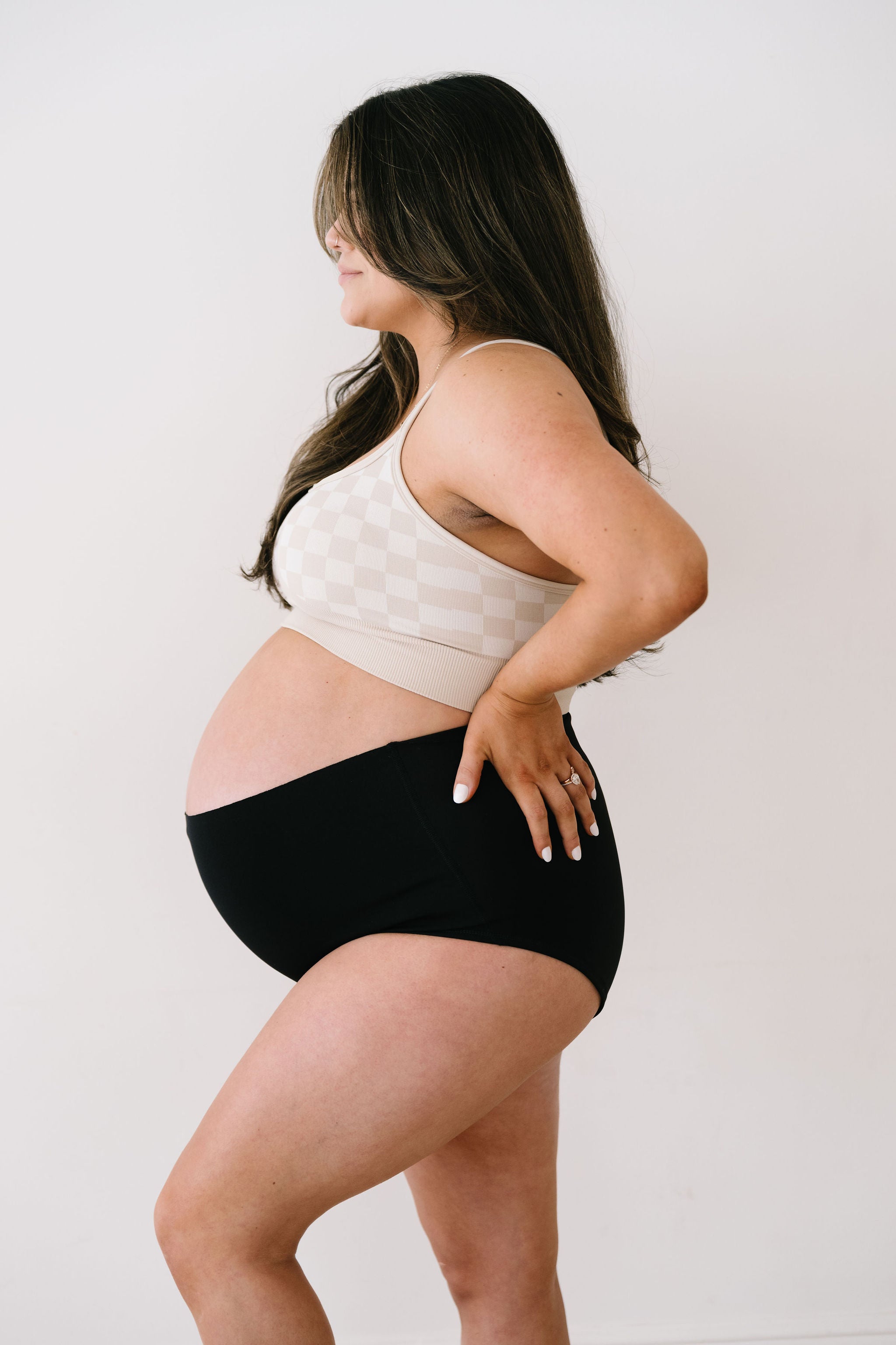 OATMILK Checker Maternity & Nursing Bralette