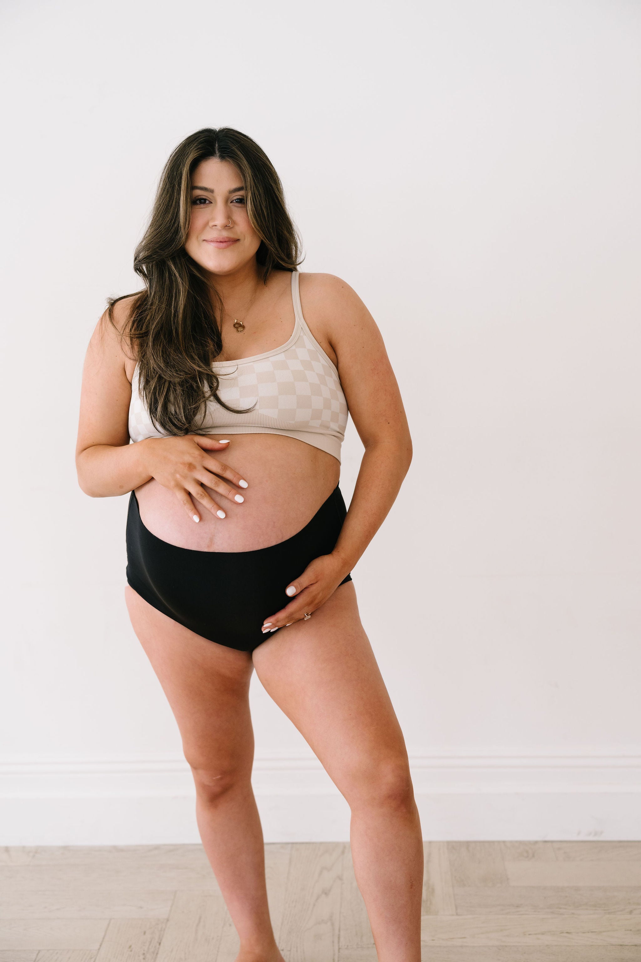 OATMILK Checker Maternity & Nursing Bralette