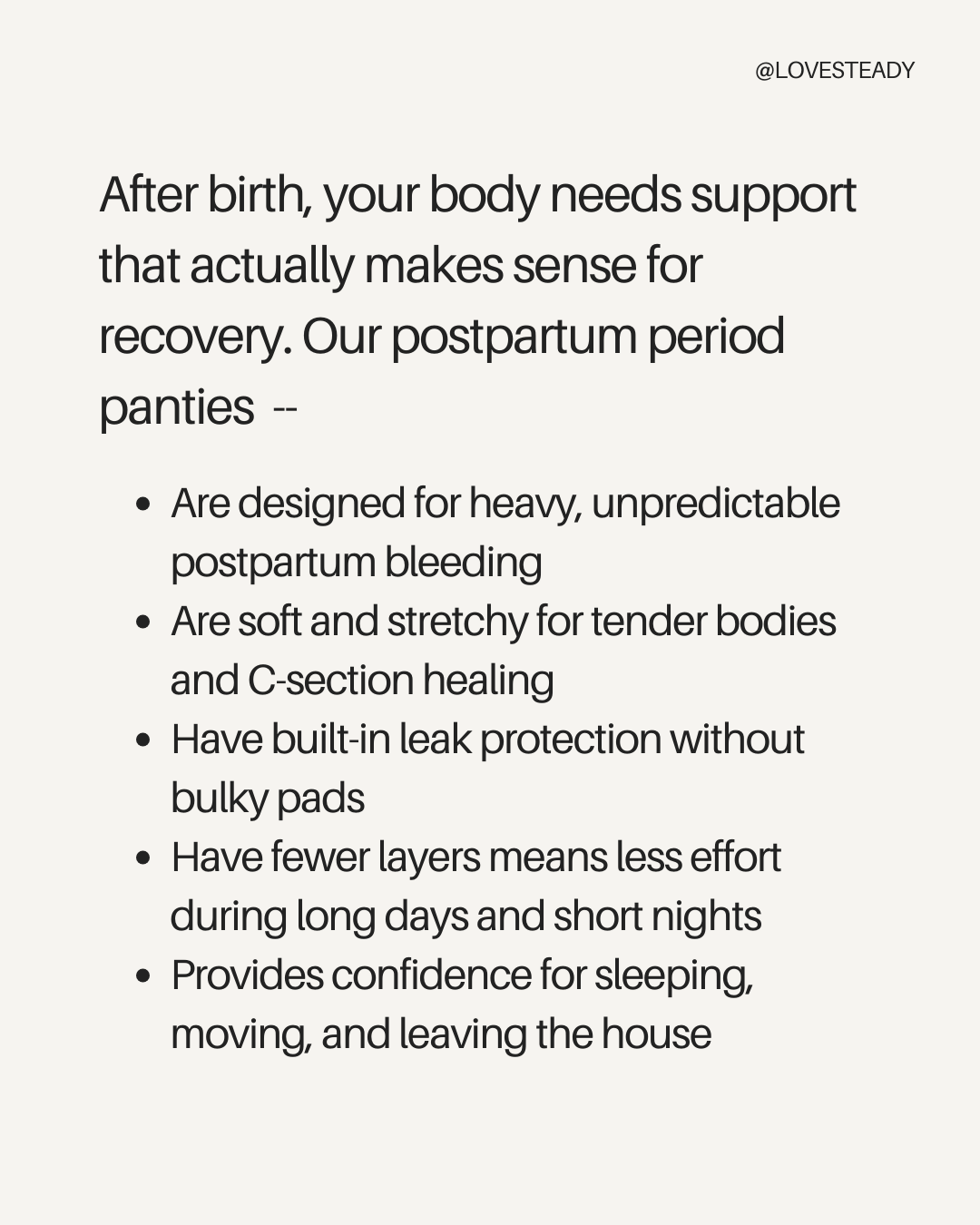 Postpartum Leakproof Undie