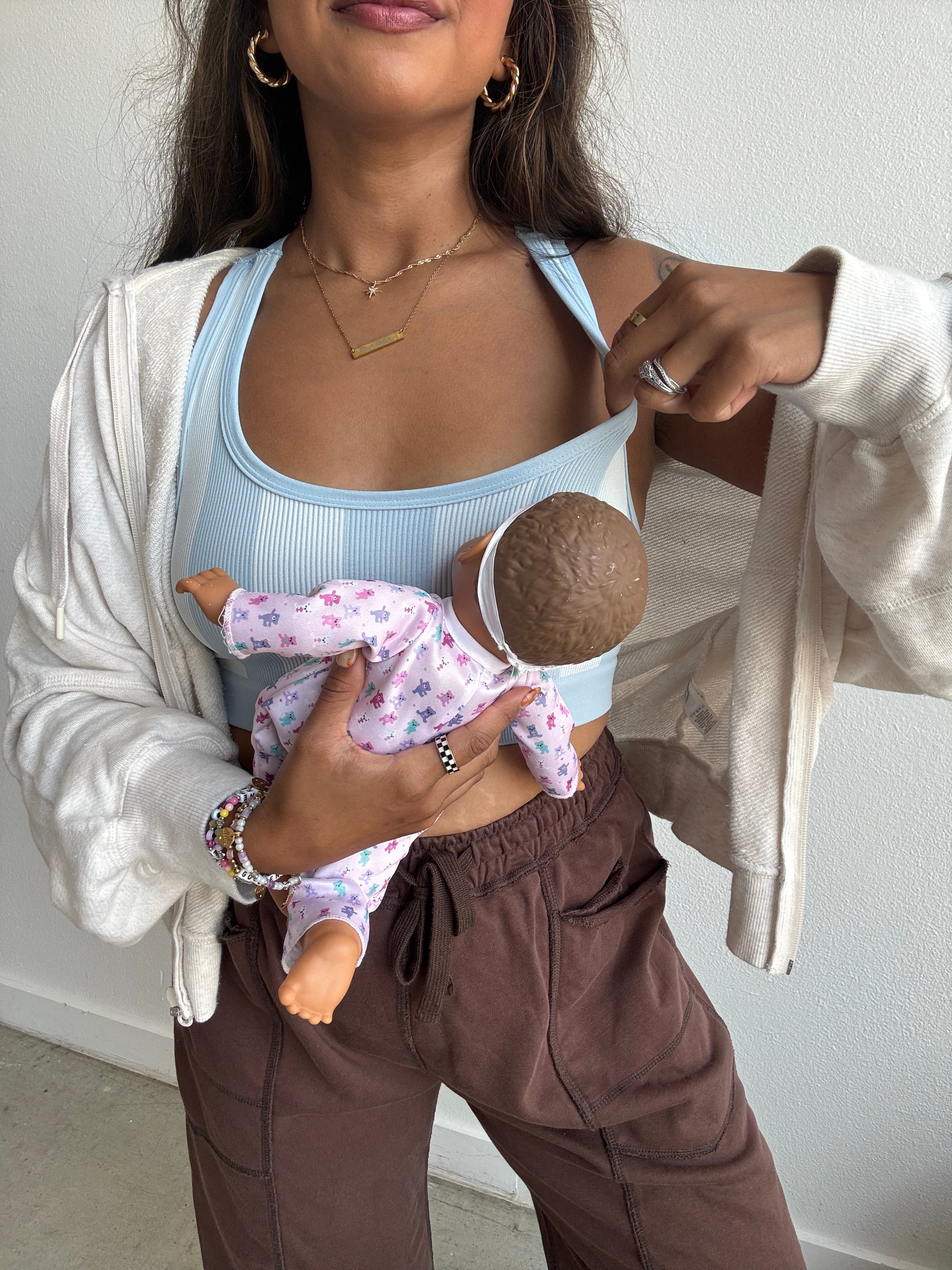 Maternity + Nursing Sports Bra - Surfside Stripe *SALE*