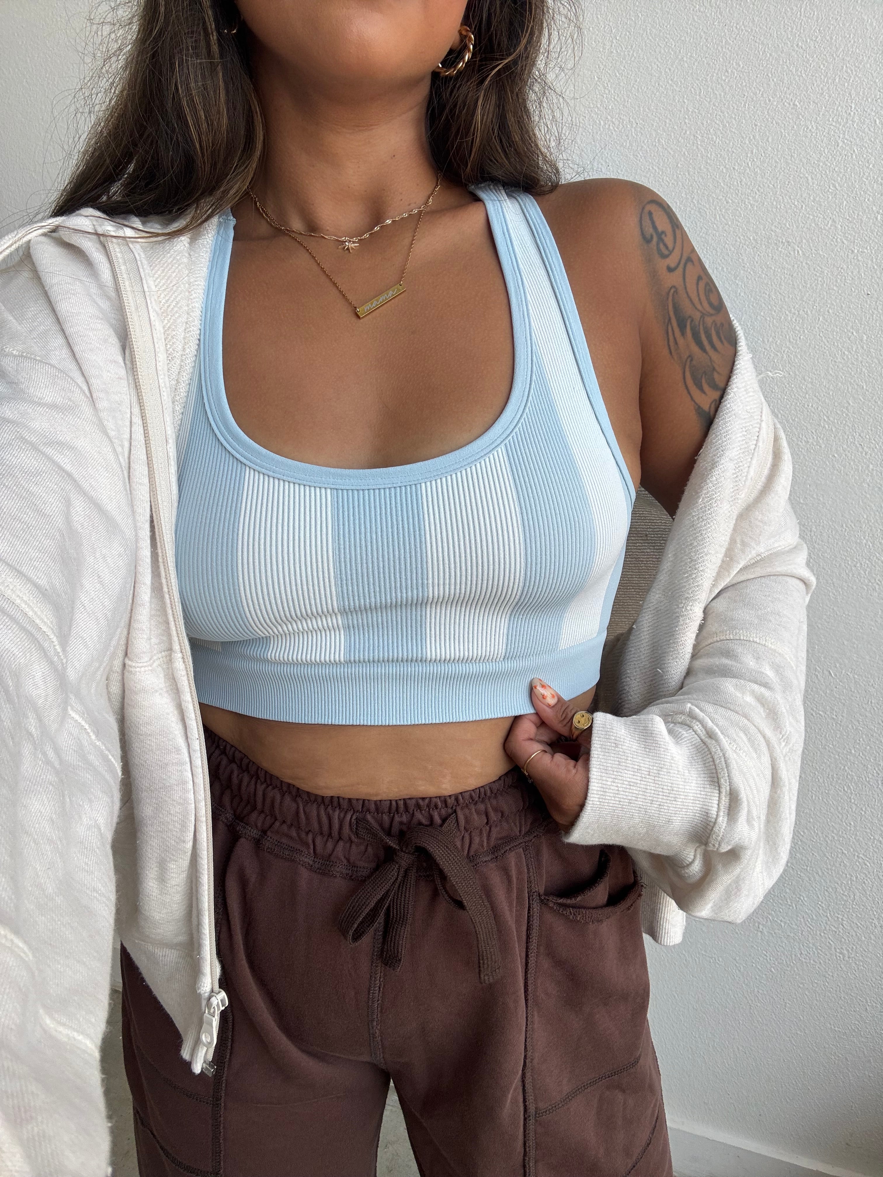 Maternity + Nursing Sports Bra - Surfside Stripe *SALE*