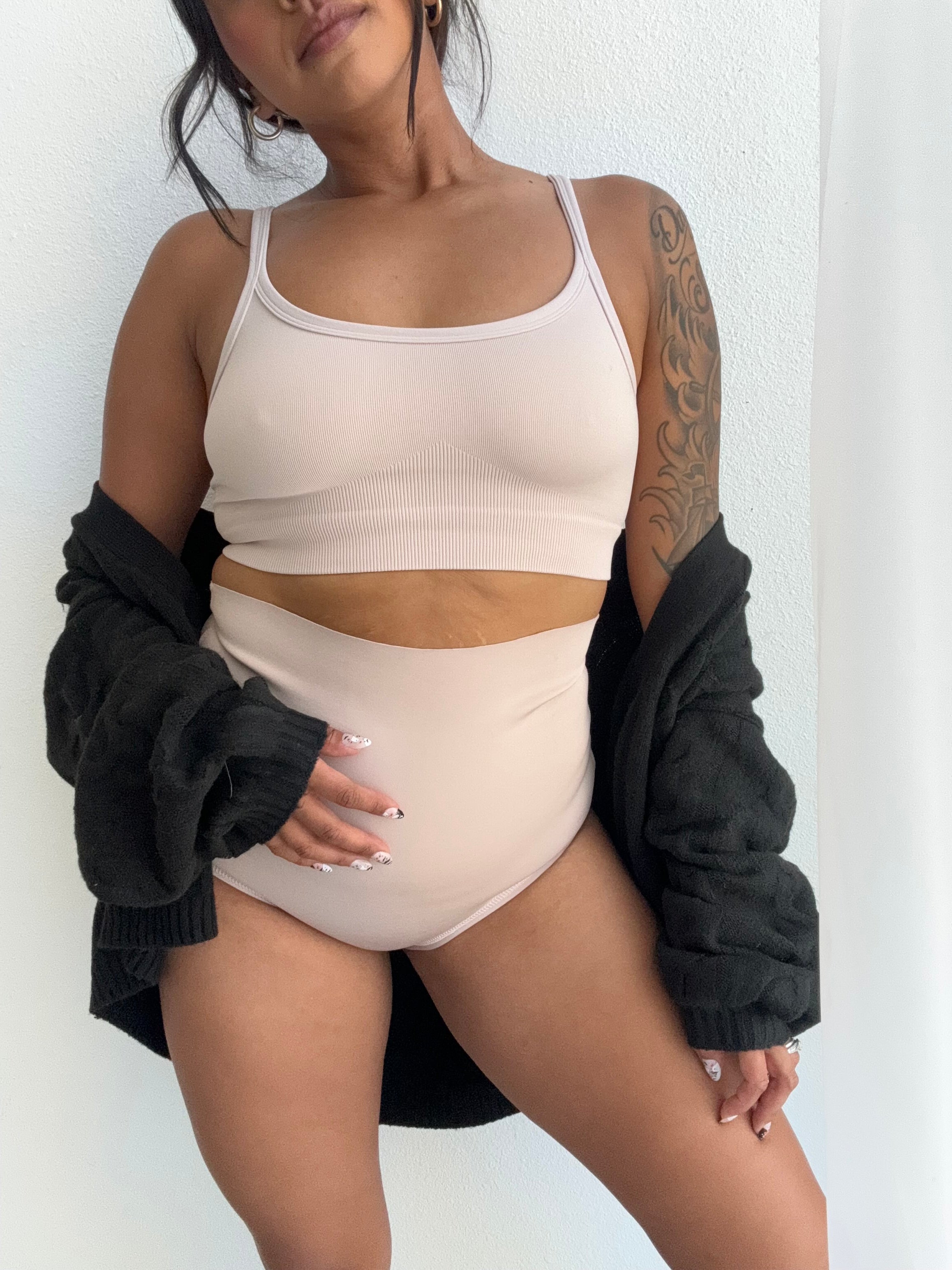 Maternity & Postpartum Support Bloomers -  Champagne *FINAL SALE*