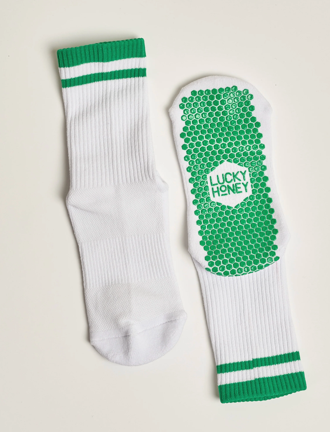 Kelly Stripe Pilates Grip Socks