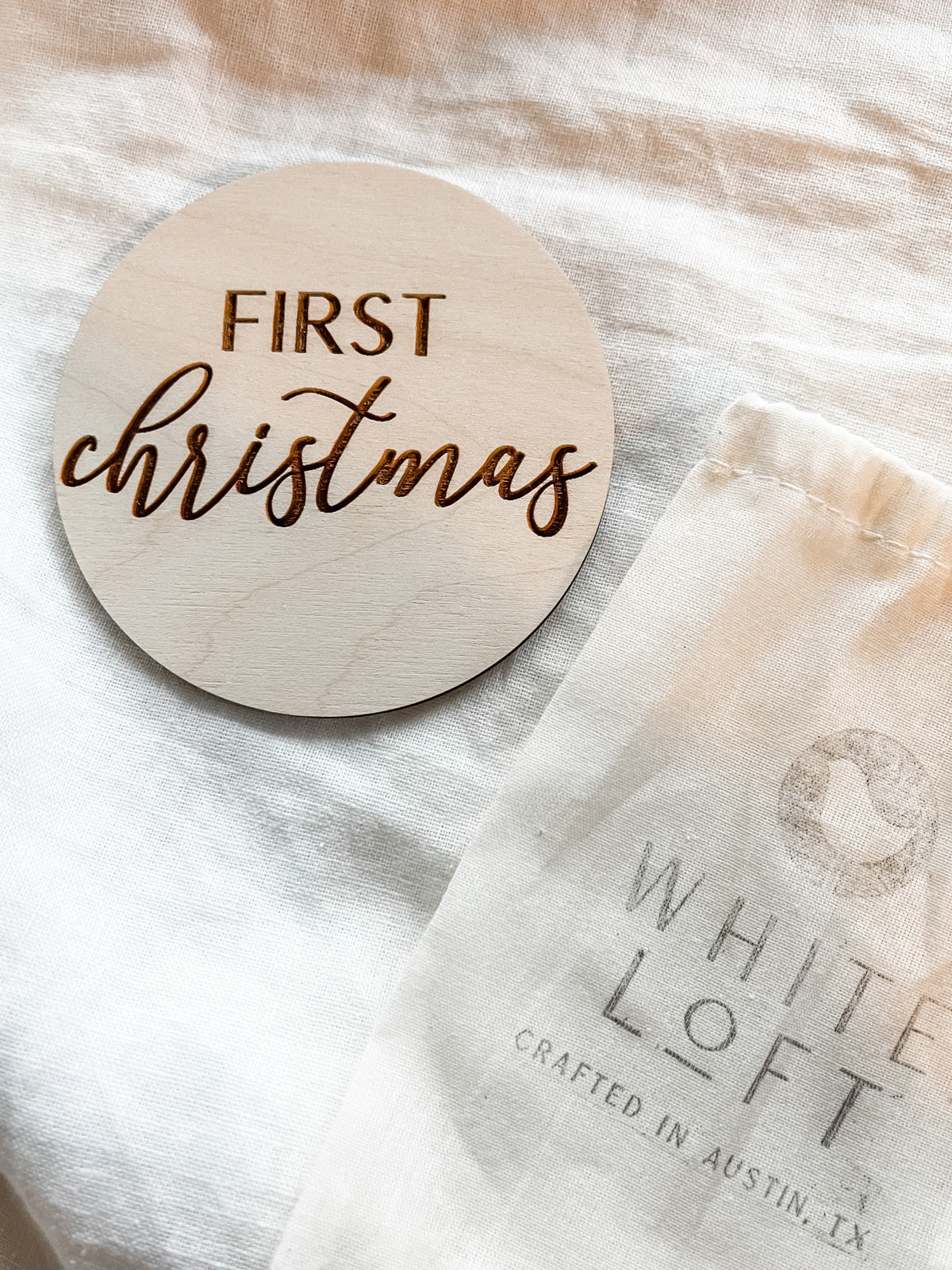 Hand crafted wooden keepsake/photo marker/ornament DIY