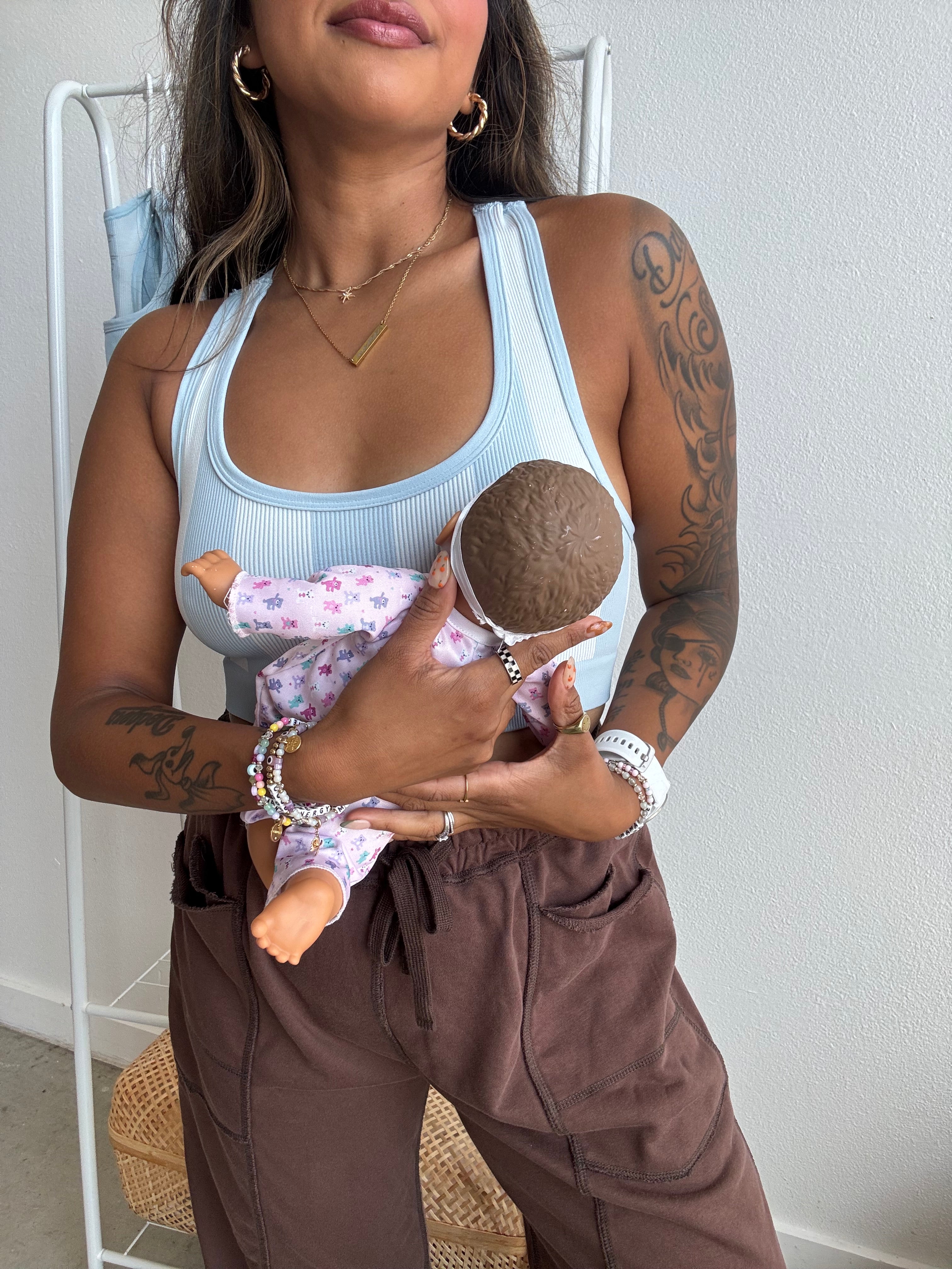 Maternity + Nursing Sports Bra - Surfside Stripe *SALE*