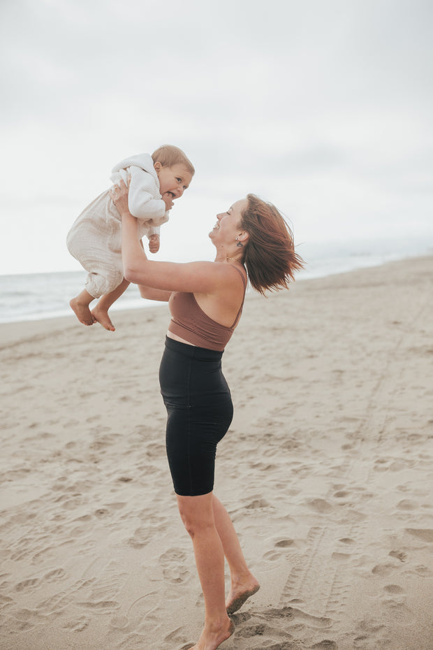 Postpartum Recovery Shorts | Core + Floor Support Recovery Biker Shorts