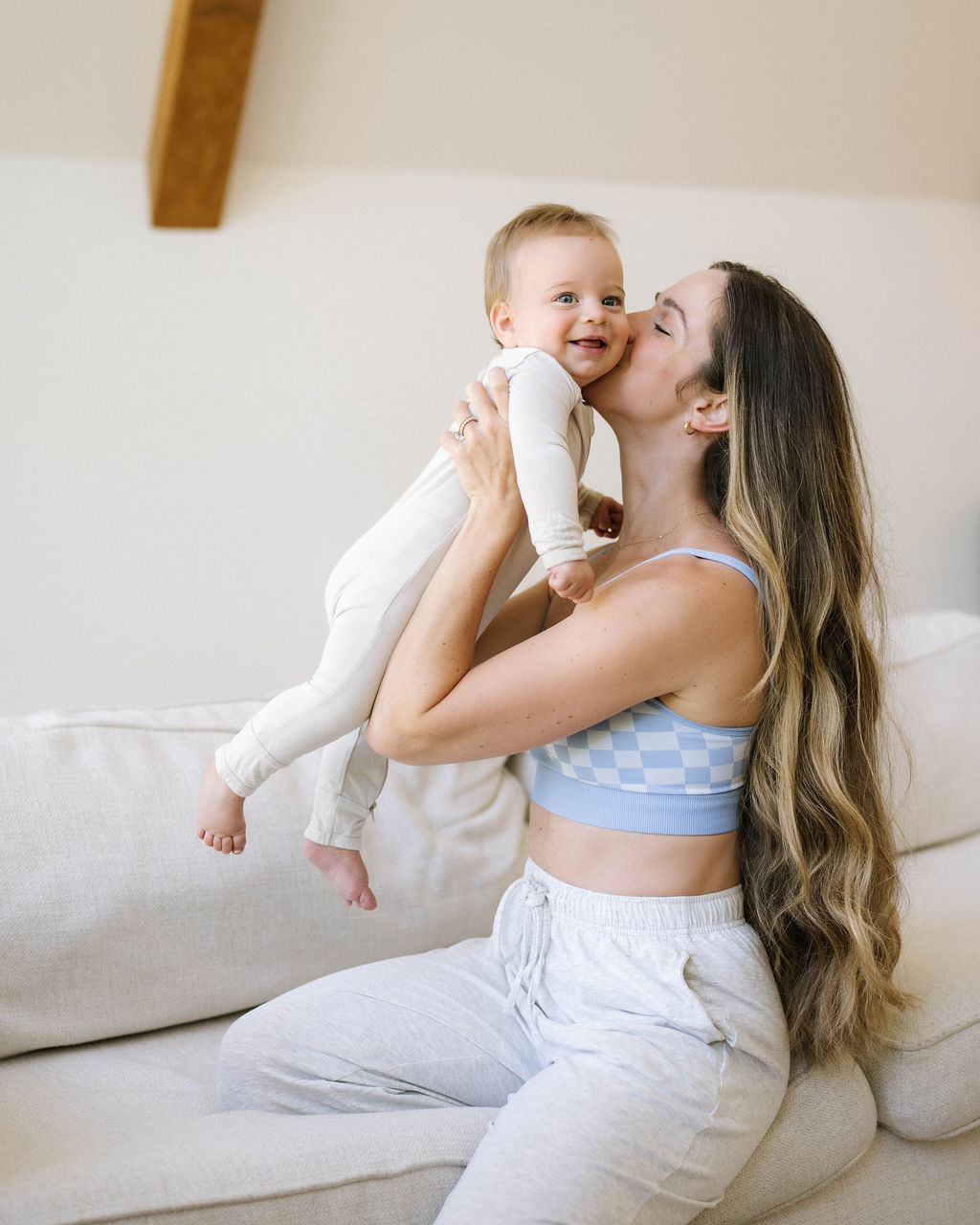 Bluebell Checker Maternity & Nursing Bralette by Dr. Mae