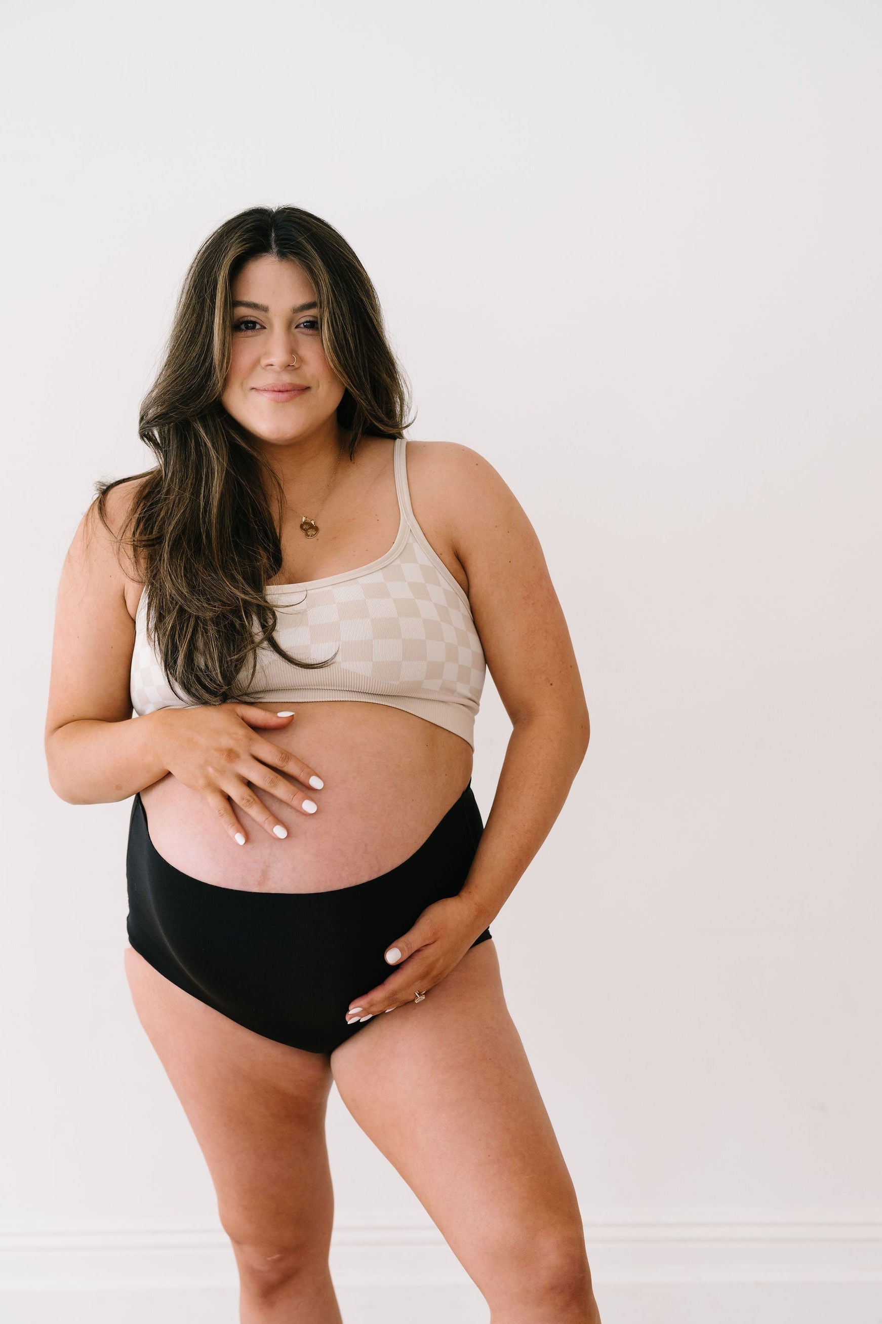 OATMILK Checker Maternity & Nursing Bralette