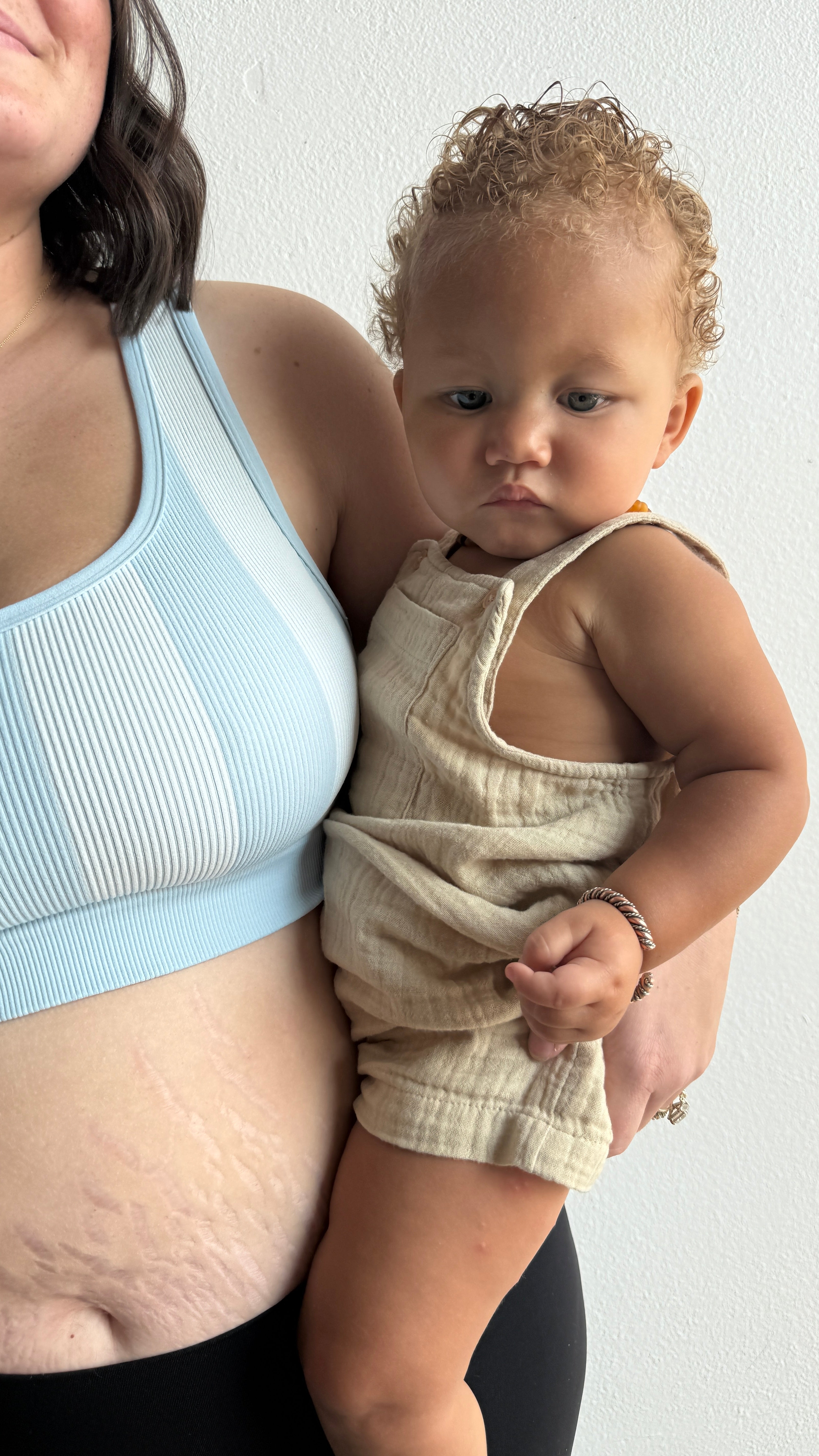 Racerback Maternity + Nursing Sports Bra - Surfside Stripe