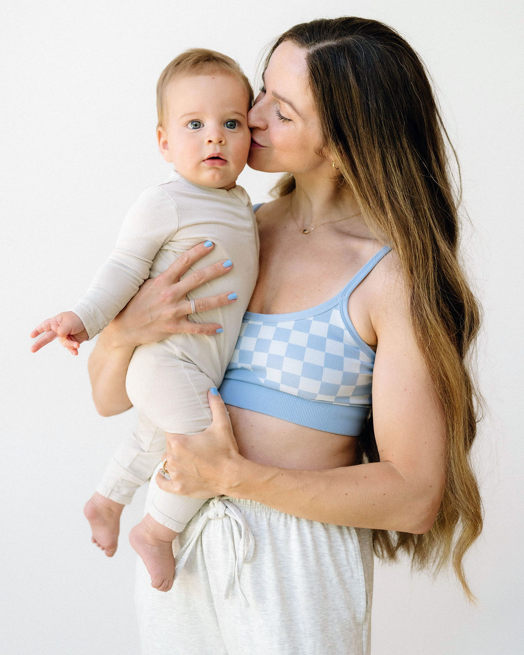 Bluebell Checker Maternity & Nursing Bralette by Dr. Mae