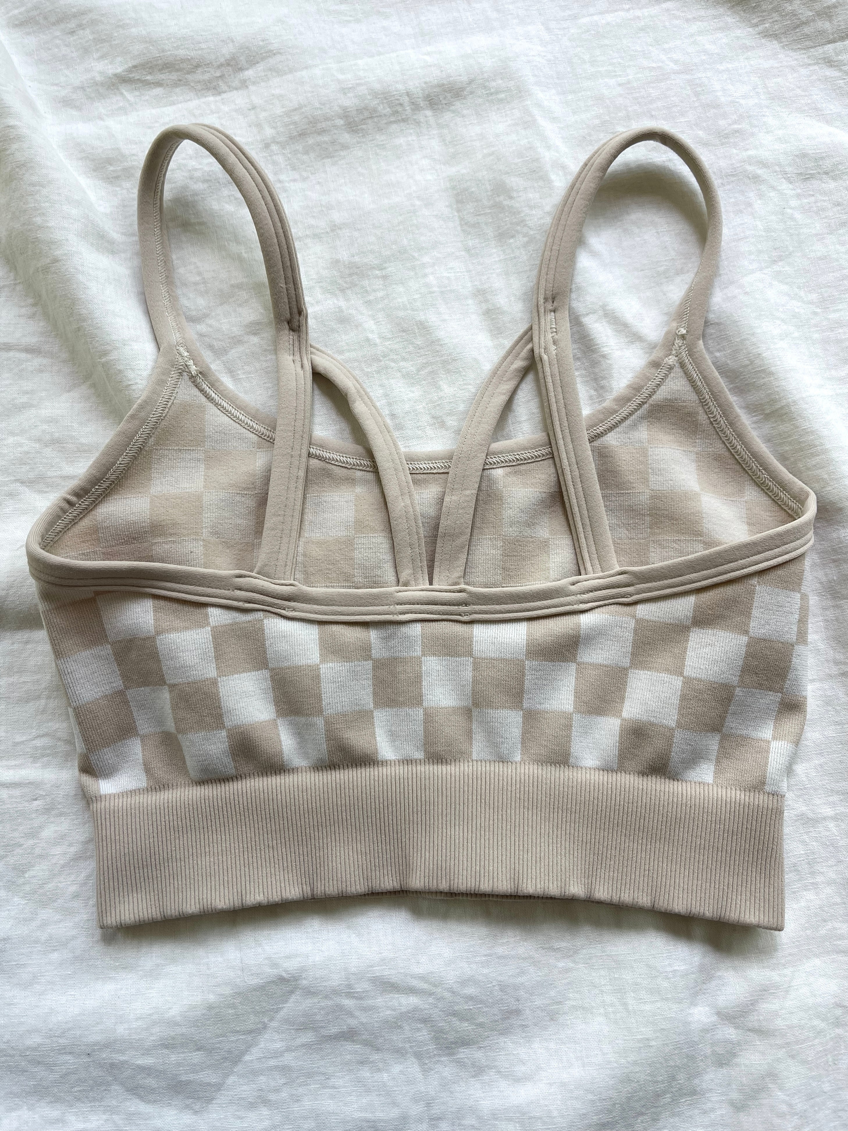 OATMILK Checker Maternity & Nursing Bralette