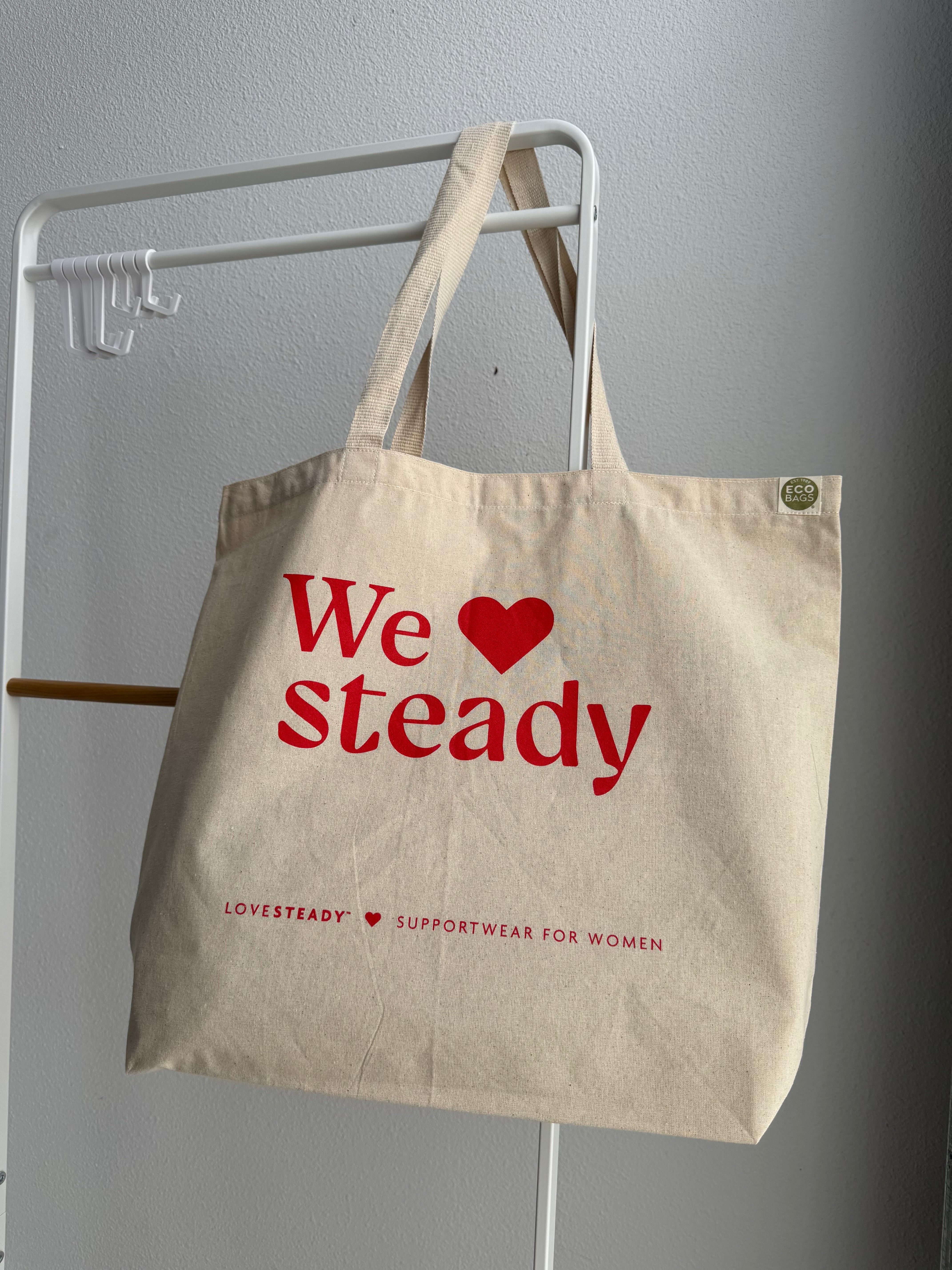 We Love Steady Canvas Tote