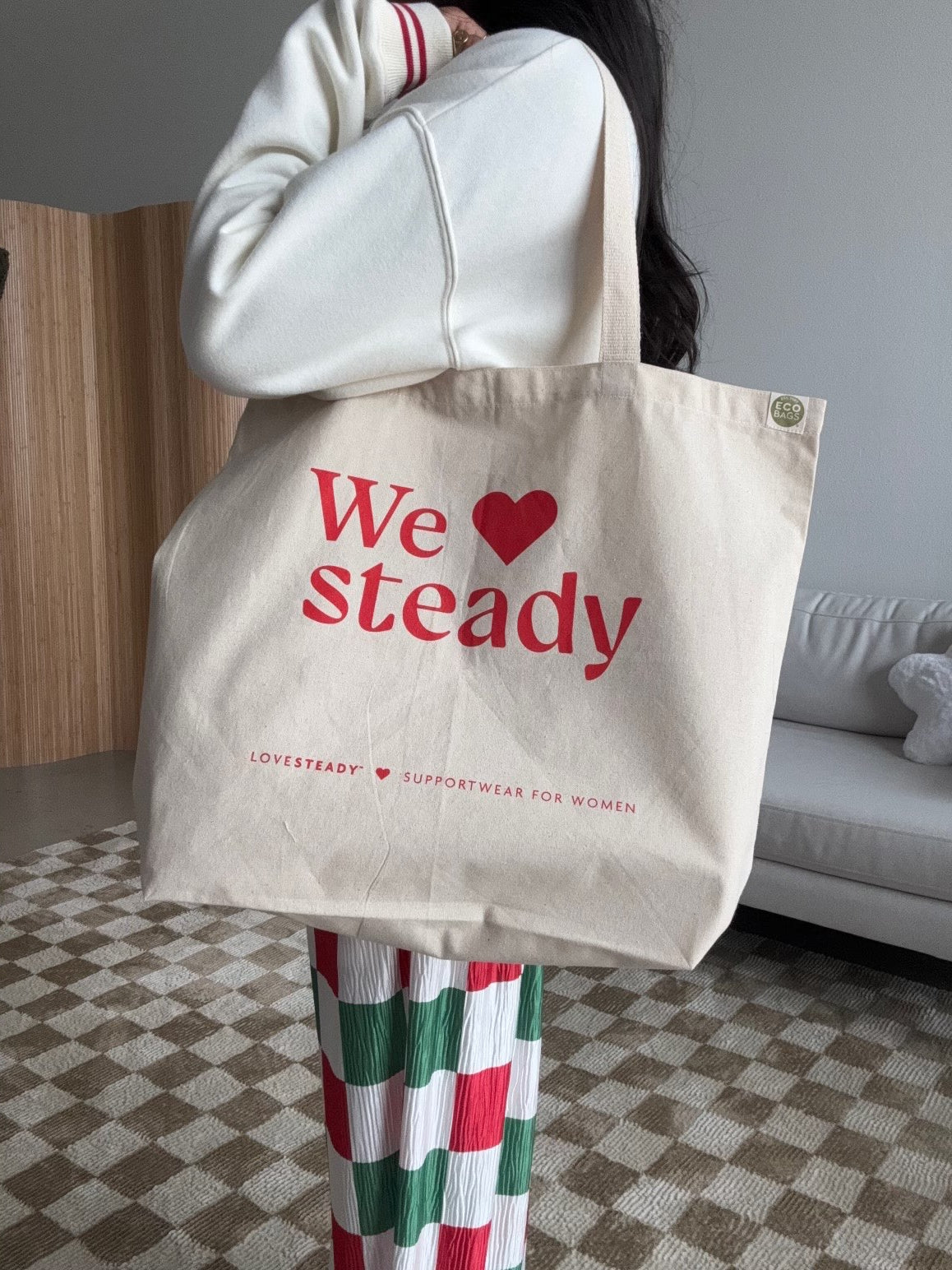 We Love Steady Canvas Tote