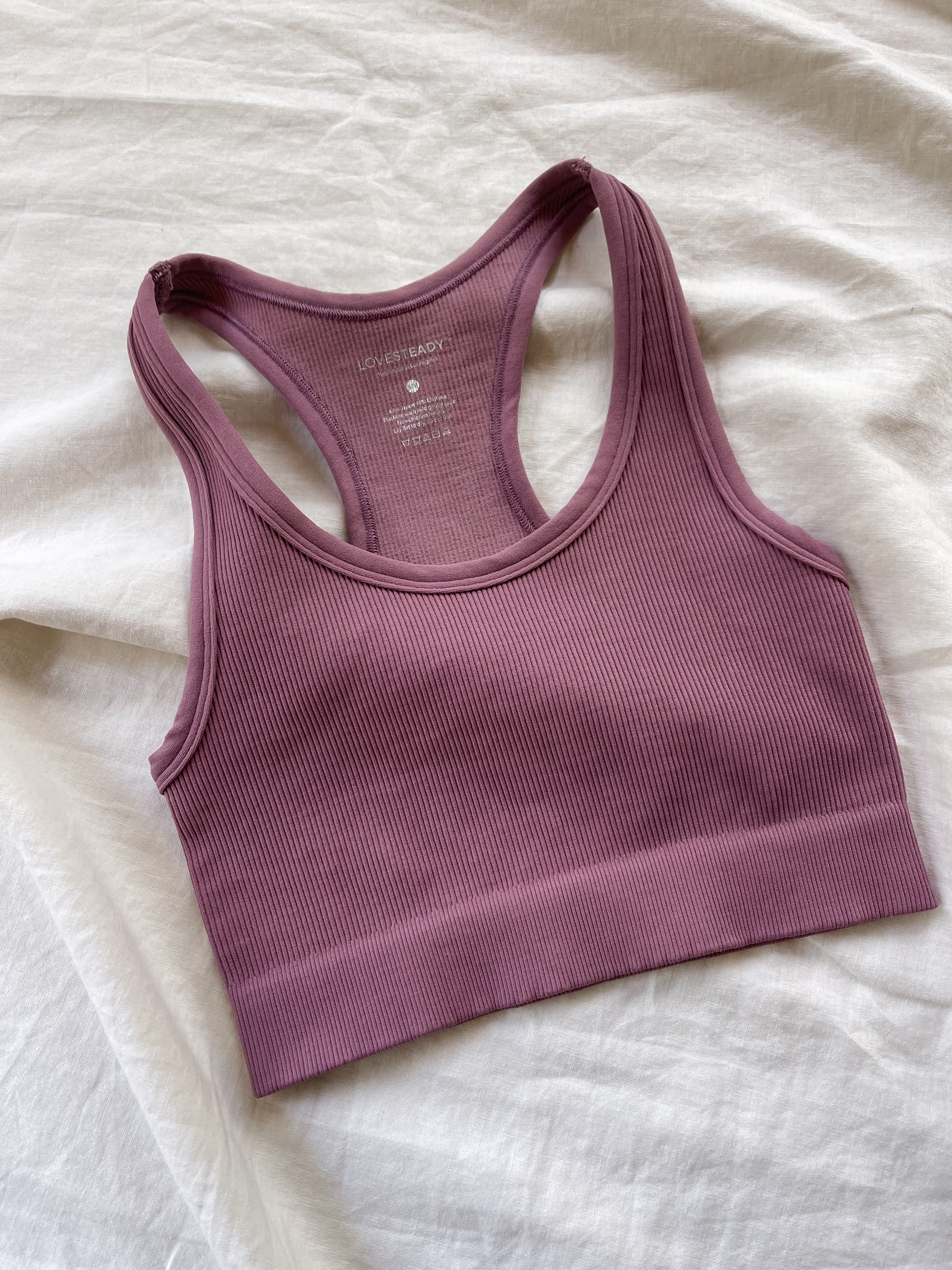 Varsity Bra - Mauve *FINAL SALE*