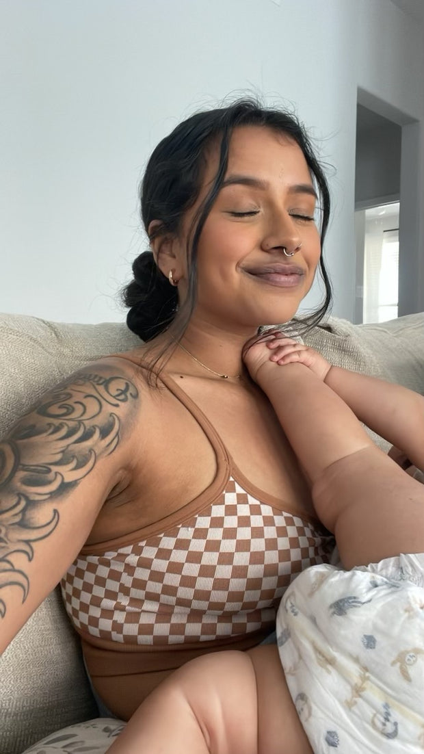 DULCE Checker Maternity & Nursing Bralette