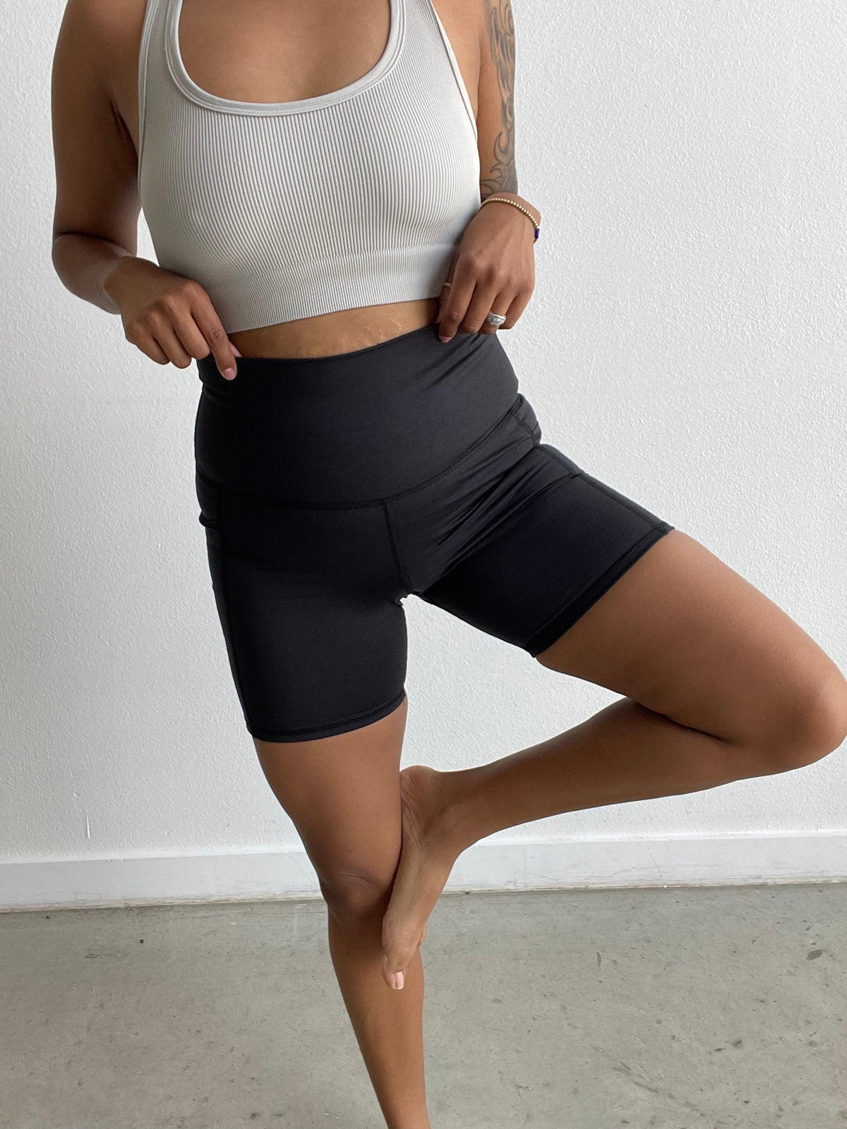 LAST CHANCE Maternity & Postpartum: Forever High Rise Pocket Shorts *FINAL SALE*