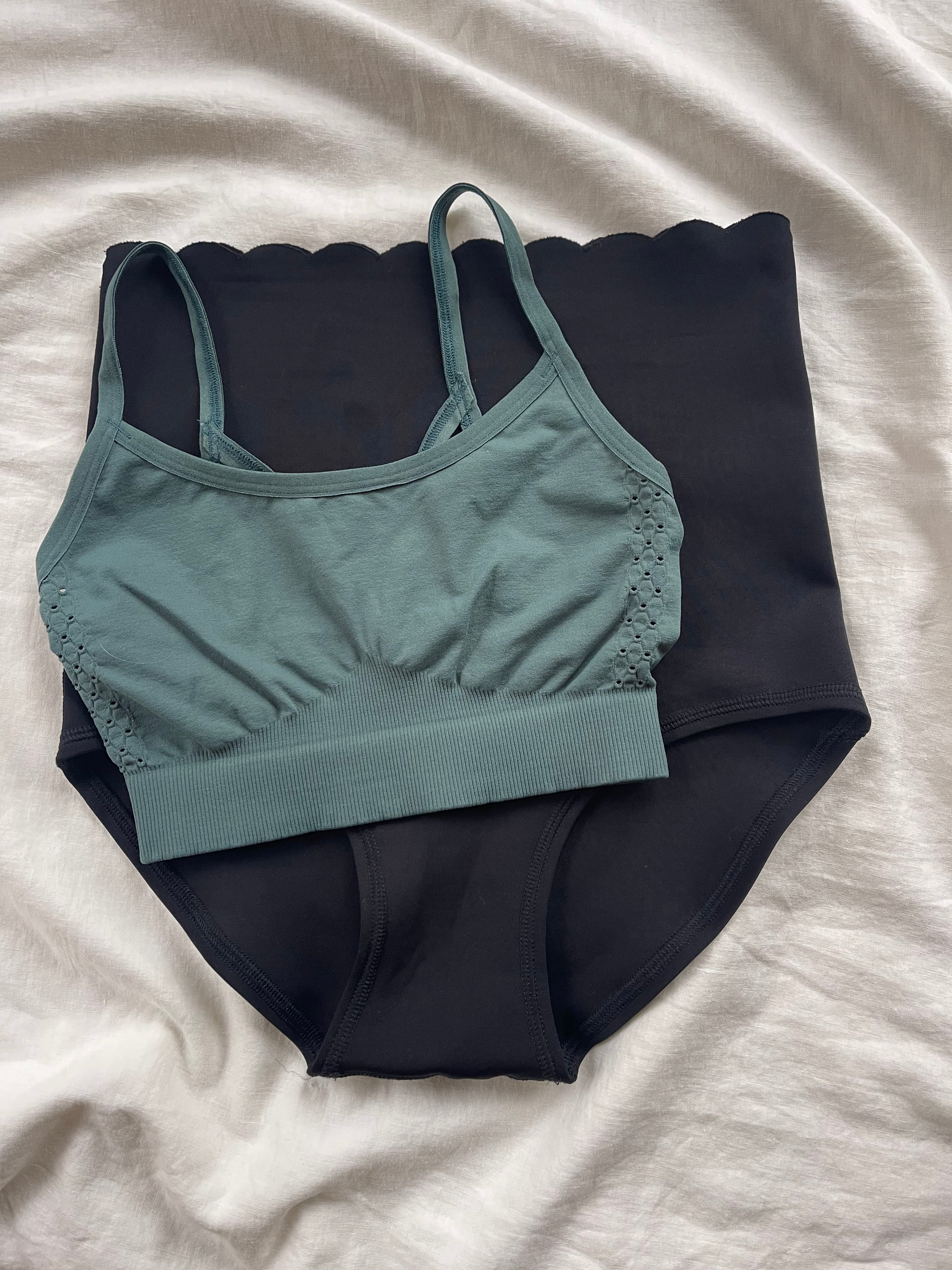 Evergreen Set - Adore bralette & Support Bloomer Bundle