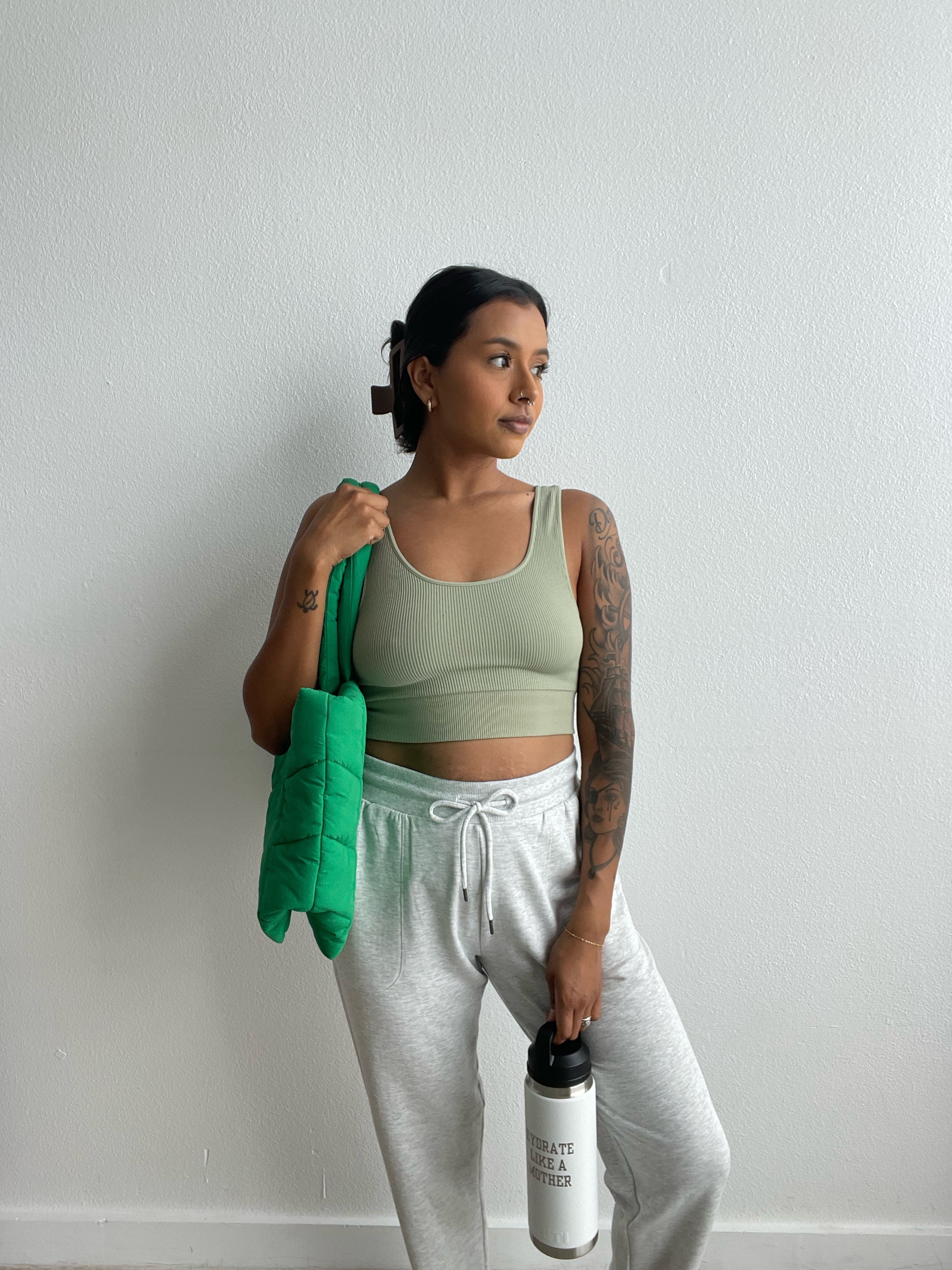 LAST CHANCE The Scoop Ribbed Crop *FINAL SALE*