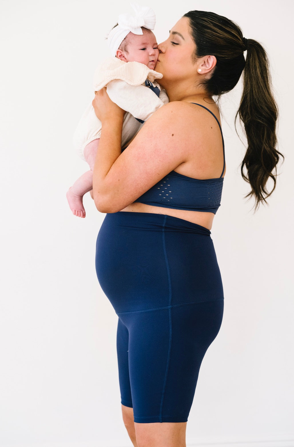 Postpartum Recovery Shorts | Core Support Biker Shorts - Navy *SUMMER SALE*