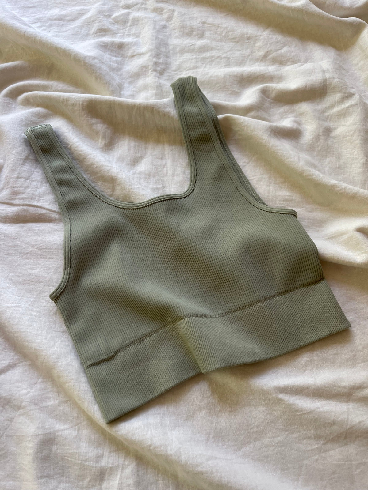 LAST CHANCE The Scoop Ribbed Crop *FINAL SALE*