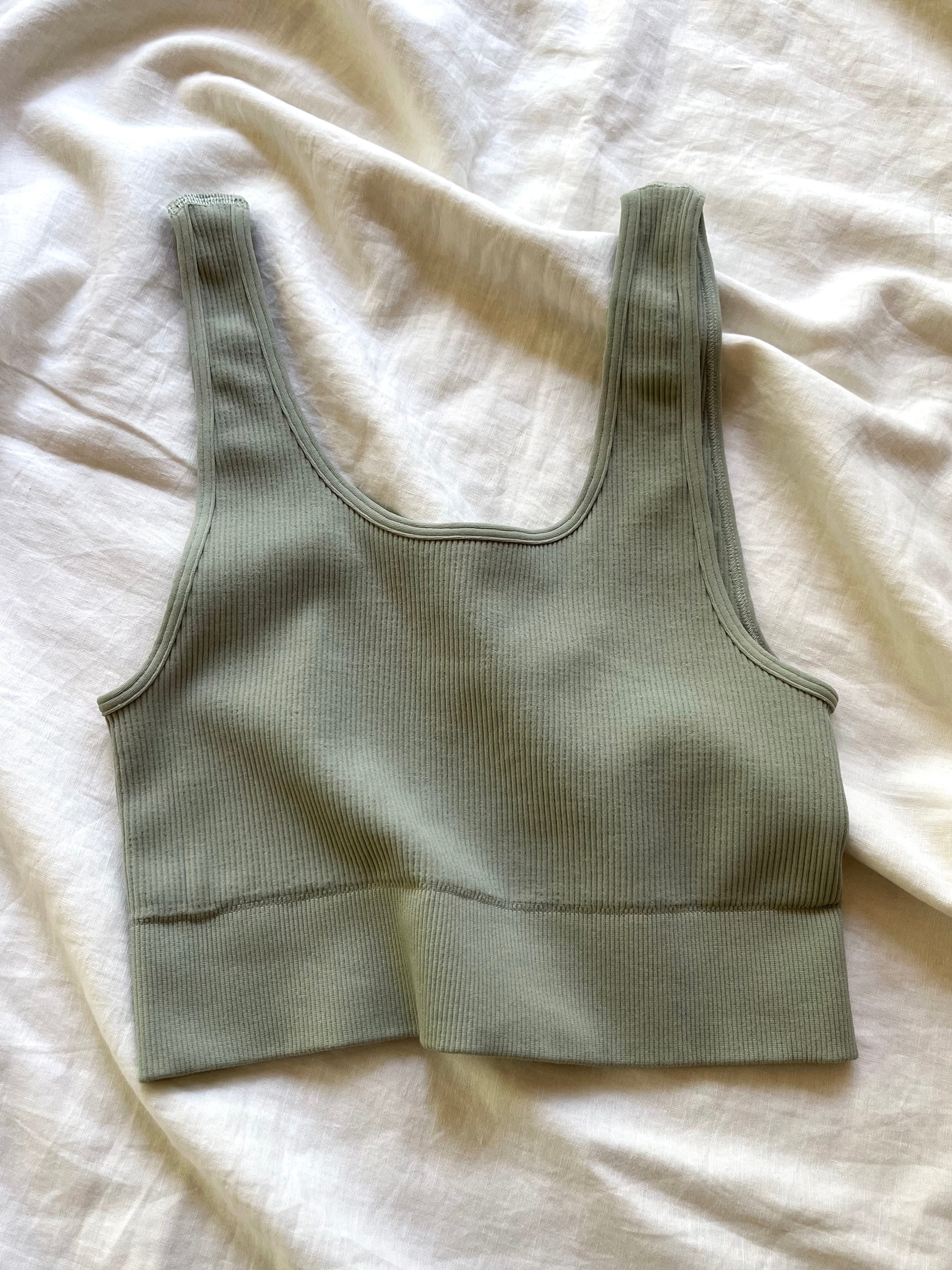 LAST CHANCE The Scoop Ribbed Crop *FINAL SALE*