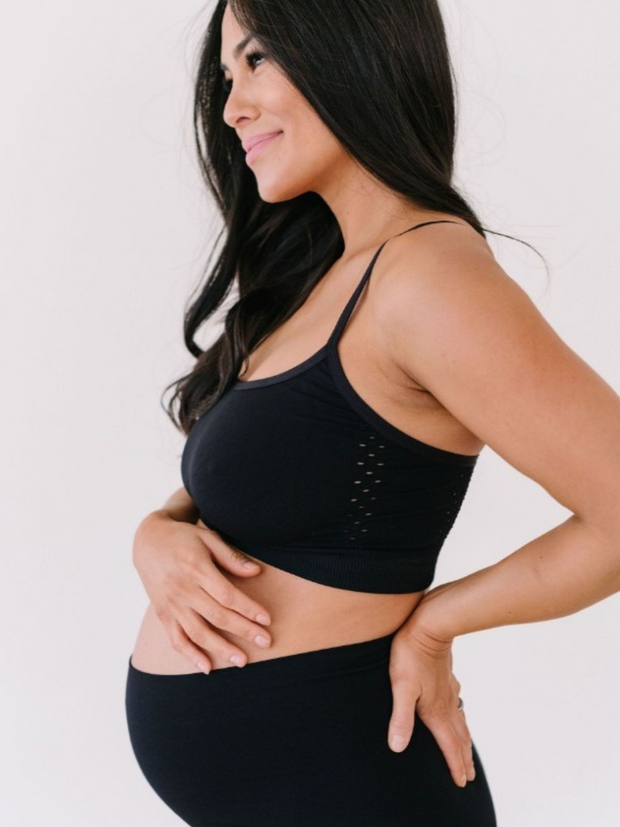 Adore Maternity & Nursing Bralette - Black